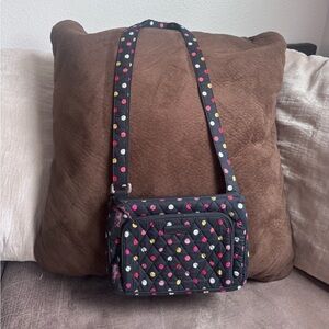 Vera Bradley Black Quilted Crossbody Bag